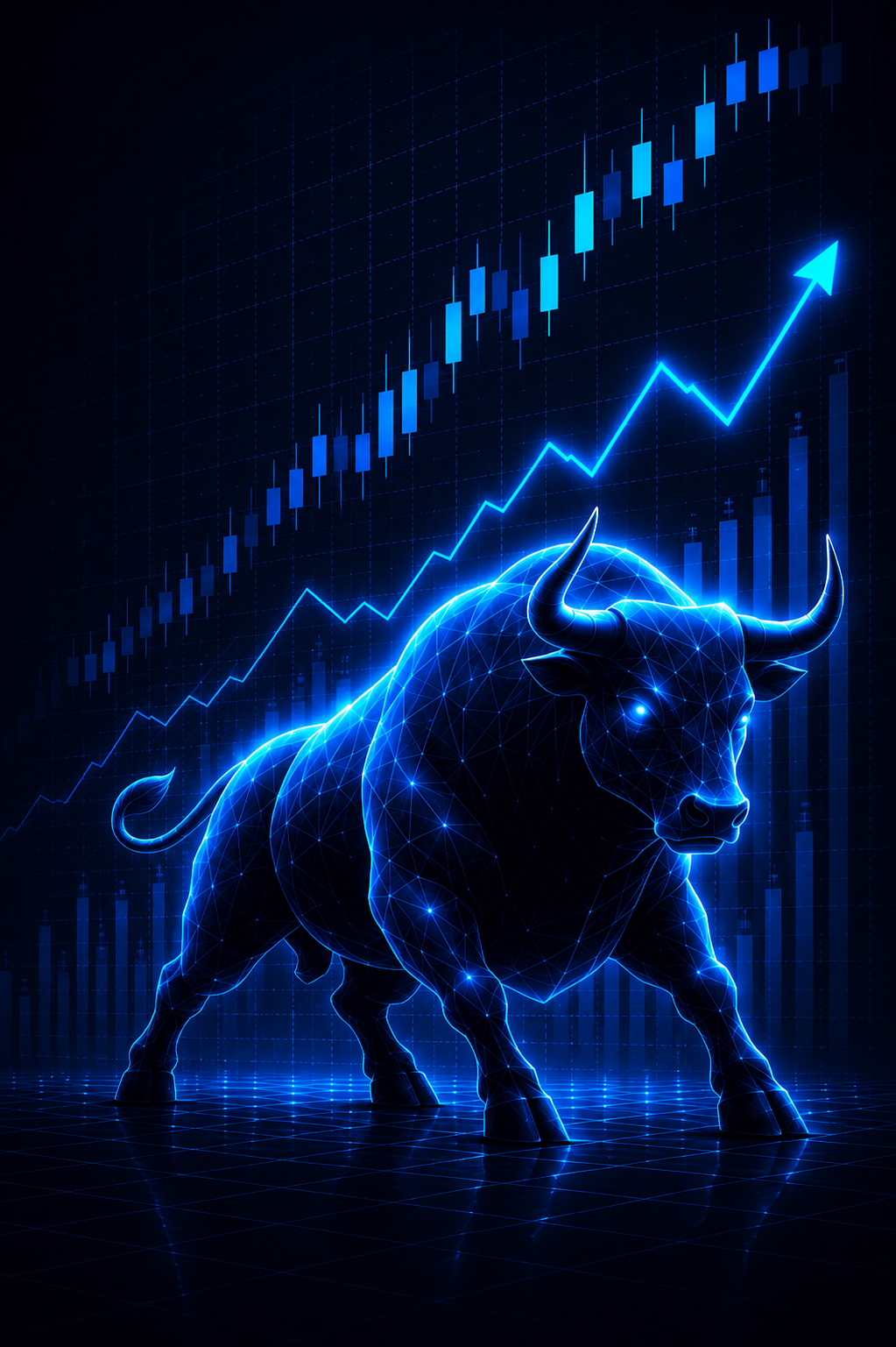 FX Trade - niebieski byk tradingowy